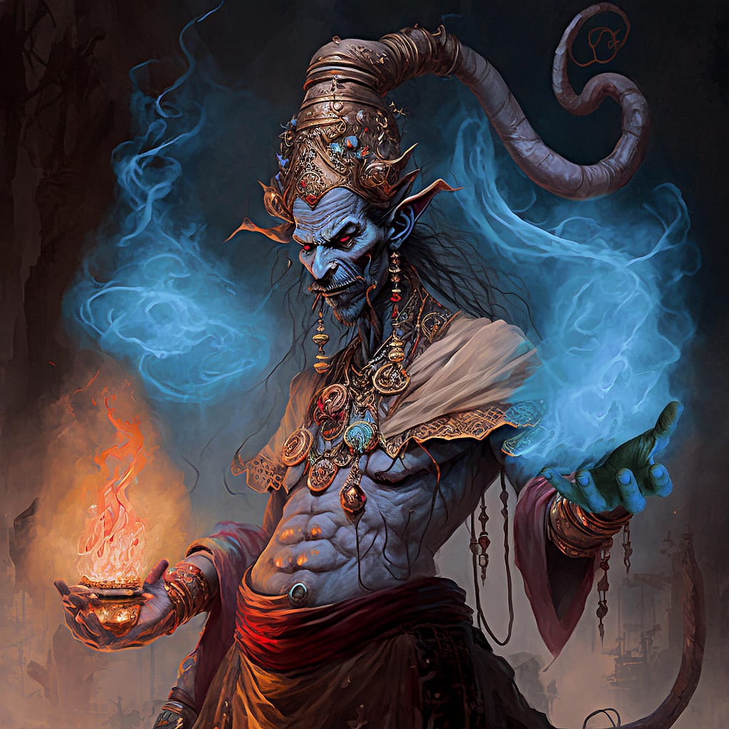 ai generated, genie, magic, fantasy, male, flame, smoke, animation, fiction, genie, genie, genie, genie, genie